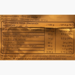 Baton cu biscuit și caramel învelit în ciocolată cu lapte, Xtra 2x37.5 g