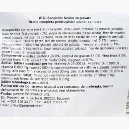 Hrană uscată pentru pisici adulte senioare, 400g, cu pasăre