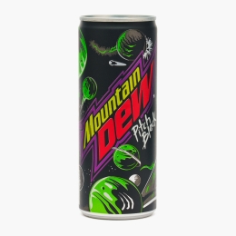 Băutură răcoritoare carbogazoasă cu gust de citrice și struguri Pitch Black, doză 250ml