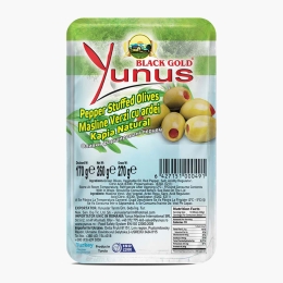 Măsline verzi cu ardei 170g