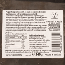 Măcinată vegetală fără vită, congelată 340g