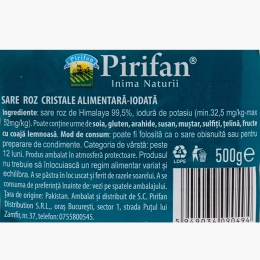 Sare roz de Himalaya cristale iodată 500g