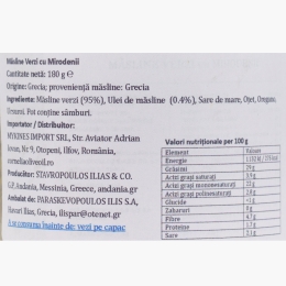 Măsline verzi cu mirodenii 180g