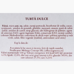 Turtă dulce individuală 8 Martie, diverse modele, 60g