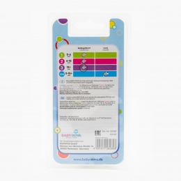 Suzete ortodontice cu inel talia 3, +18 luni, 2 buc