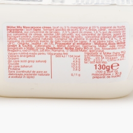 Iaurt mix mascarpone cireșe 130g