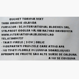 Buchet mix flori de toamnă