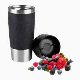 Termos călătorie MugFun din inox, 0.36l, negru