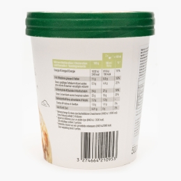 Înghețată cu aromă de migdale cu sos de caramel sărat și bucăți de nuci Macadamia caramelizate 397g