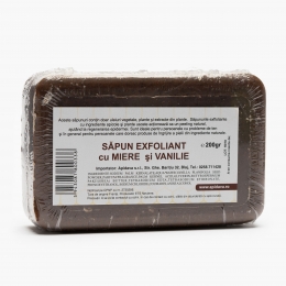 Săpun exfoliant cu miere și vanilie 200g