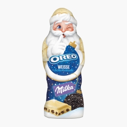 Figurină ciocolată albă și Oreo Moș Crăciun 100g