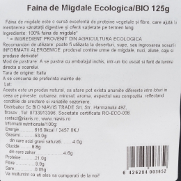 Făină de migdale ecologică 125g