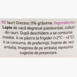 Iaurt grecesc Autentic, 0% grăsime, 150g