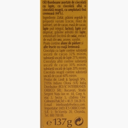 Bomboane de ciocolată asortate Lindor 137g