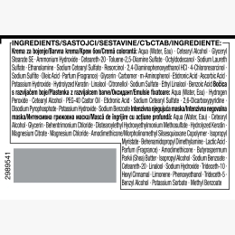 Vopsea de păr permanentă Professional Performance 1-1 negru, 115ml