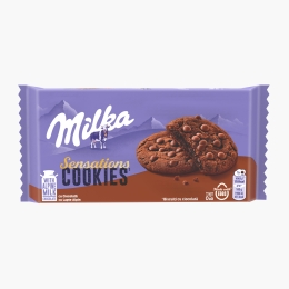 Biscuiți cu cacao umpluți cu cremă de ciocolată Sensations Cookies 156g
