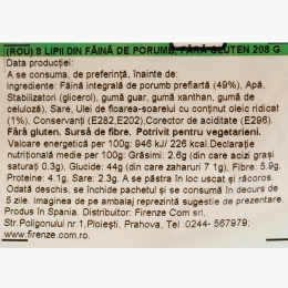 Lipii din făină de porumb, fără gluten, 8 buc, 208g