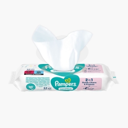 Șervețele umede pentru bebeluși, Sensitive, 52 buc