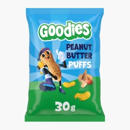 Snacks din porumb cu unt de arahide, +3 ani, 30g