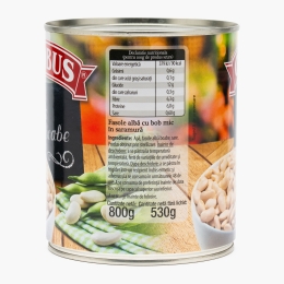Fasole albă boabe 800g