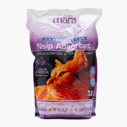 Nisip absorbant pentru pisici Silicat, lavandă 3.8l