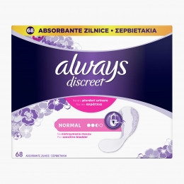 Absorbante zilnice pentru incontinență urinară Liners normal 68 buc