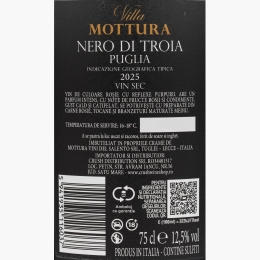 Vin roșu sec Nero Di Troia Puglia IGT, 12.5%, 750ml