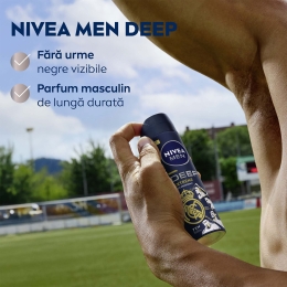 Deodorant spray pentru bărbați Men Deep Extreme, ediție limitată Real Madrid 150ml