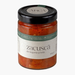 Zacuscă de legume și hribi, 300g