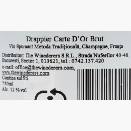 Șampanie Carte D'Or brut, 12%, 750ml