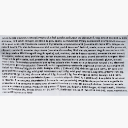 Brioșă proteică cu ciocolată, fără zahăr adăugat 50g