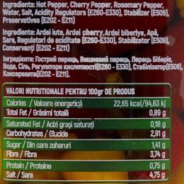 Mix de ardei iuți murați, 1.35kg