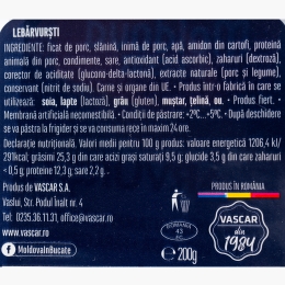 Lebărvurști 200g