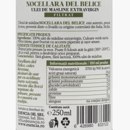 Ulei de măsline extravirgin Nocellara del Belice 250ml