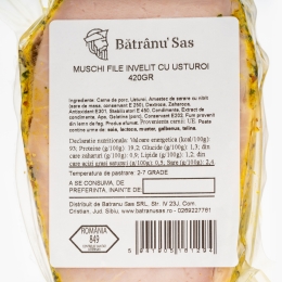 Mușchi file învelit cu usturoi 420g