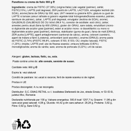 Panettone cu cremă de fistic 660g