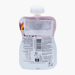 Piure BIO cu 60% piersici, +4/6 luni, 120g