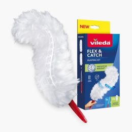 Pămătuf pentru curățarea prafului Flex & Catch kit mâner scurt + 2 rezerve