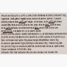 Praline Bianco Cuore cu jucărie de pluș, 100g