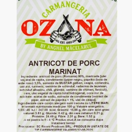 Antricot de porc marinat 600g