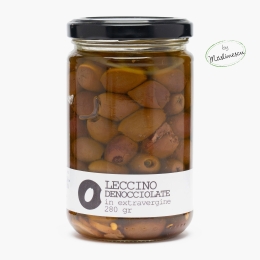 Măslinescu - Măsline negre Leccino fără sâmburi, condimentate, în ulei de măsline extravirgin, by Măslinescu, 280g