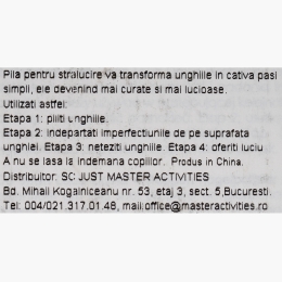 Pilă unghii tip buffer, 1 buc, diverse modele