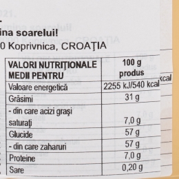 Cremă tartinabilă de alune de pădure cu lapte și cacao 2.5kg