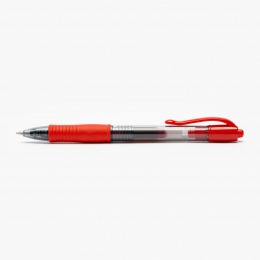 Roller cu gel G-2 ECO, retractabil, 0.7 mm, vârf mediu, roșu