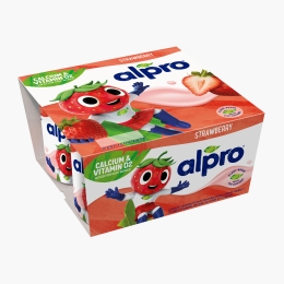 Produs fermentat din soia cu căpșuni, pentru copii 115g