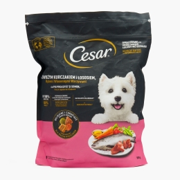 Hrană uscată pentru câini adulți de talie mică 800g, cu pui și somon