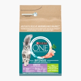 Hrană uscată completă pentru pisici adulte Sensitive, cu curcan și orez 3kg