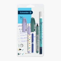 Set stilou + roller Zippi + pic Corry + 2 rezerve/blister mov