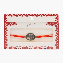 Mărțișor brățară împletită, model Copacul vieții