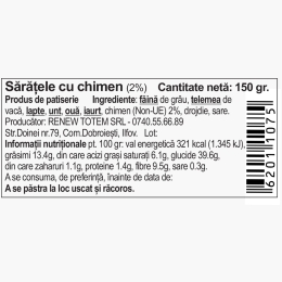 Sărățele cu chimen 150g